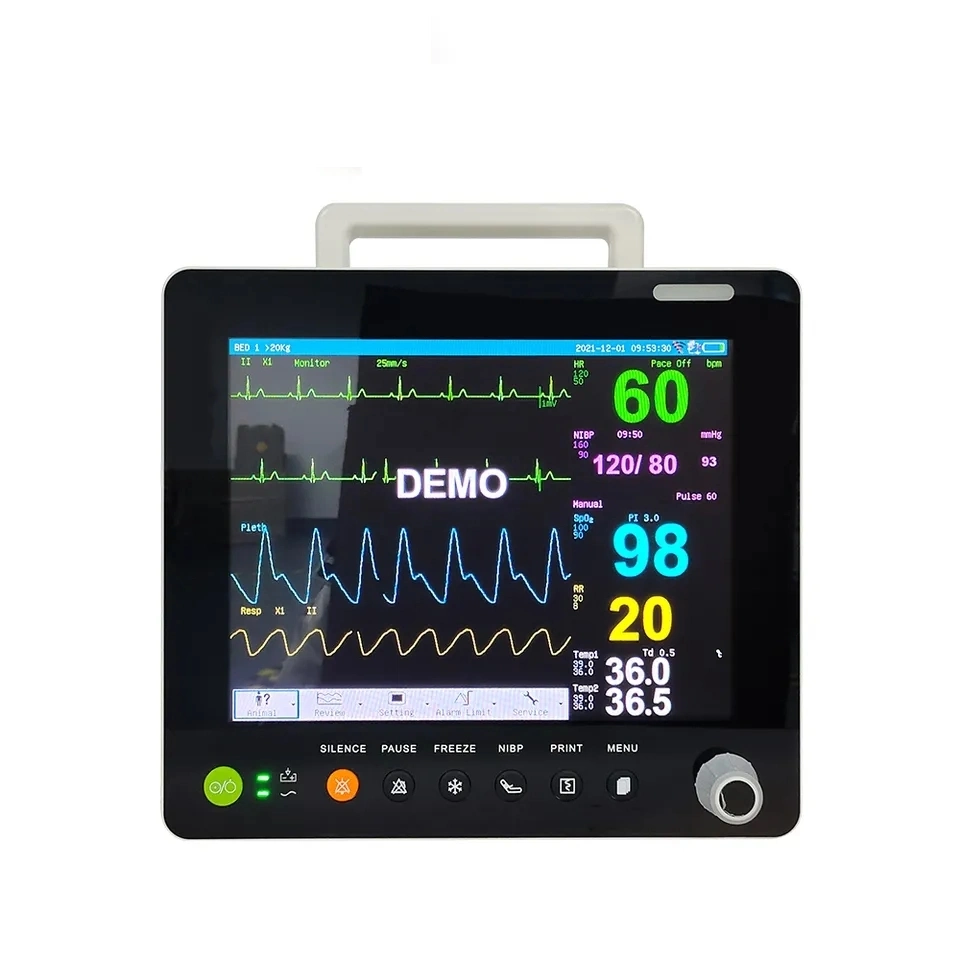 Medical Equipment Portable 6 Parameter Veterinary Patient Monitoring Machine Price