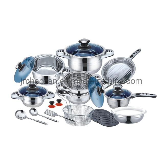 Thermometer Stainless 21 Piece Luxury Cookware Set