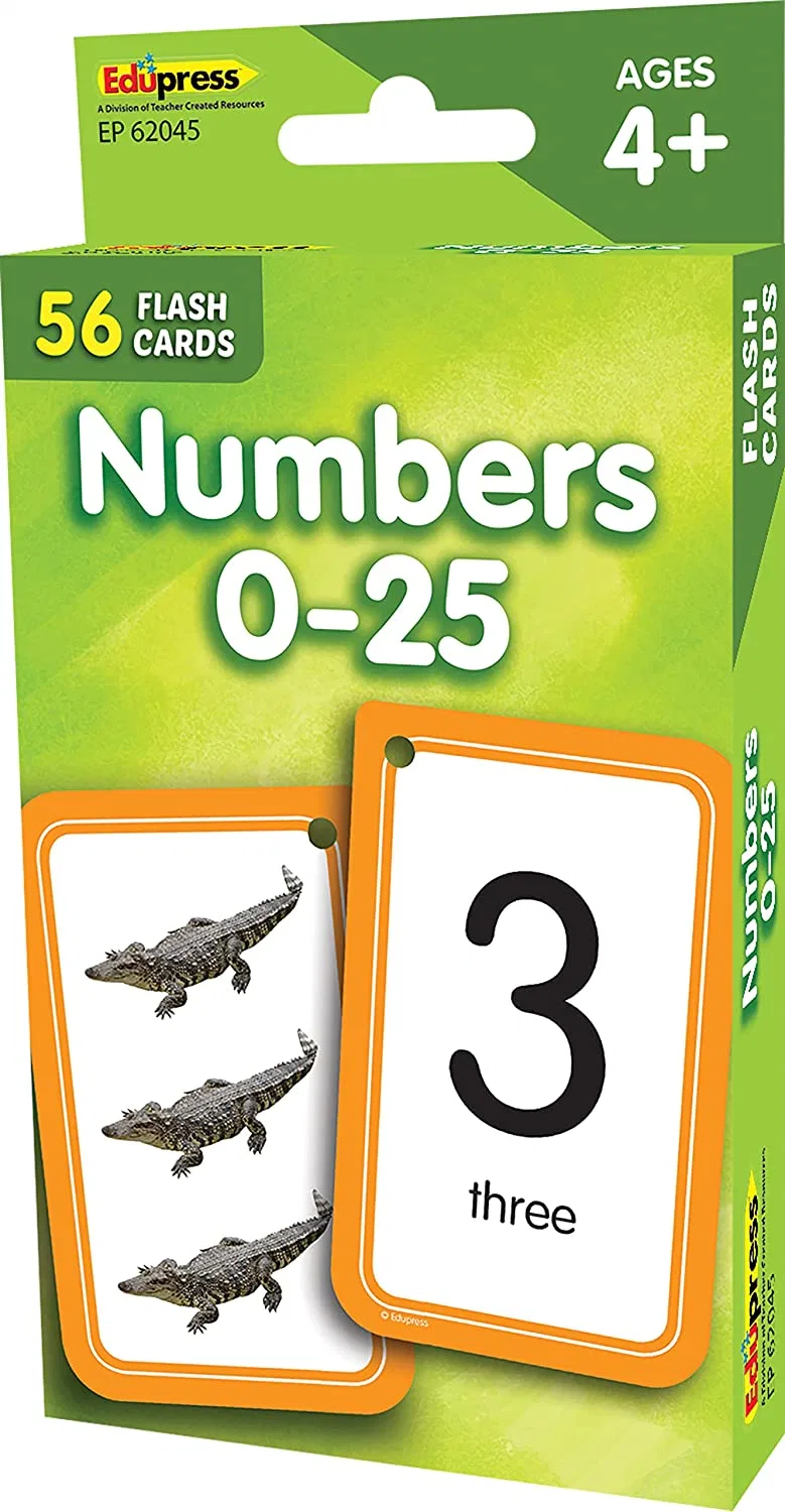 Teacher Created Resources Numbers 0&ndash; 25 Flash Cards