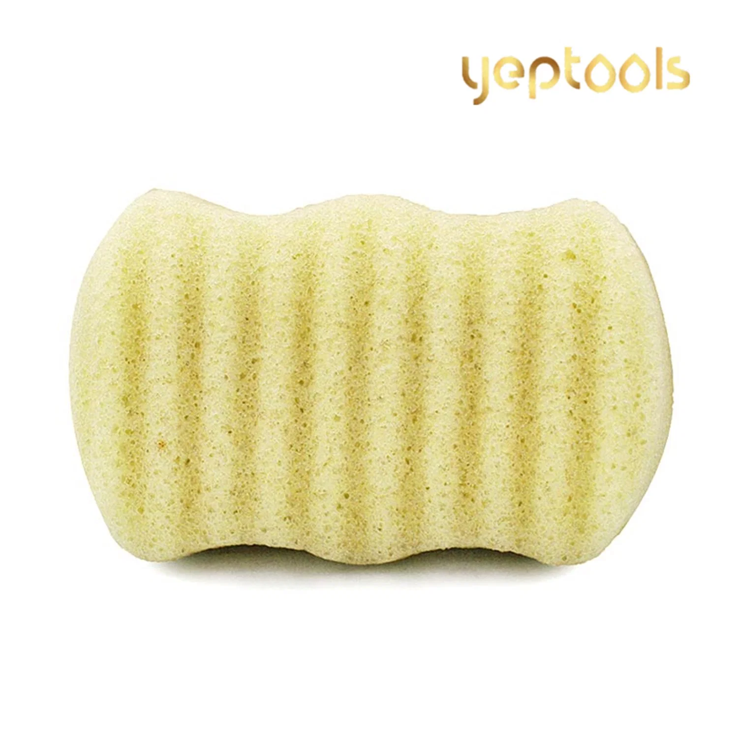 100% Natural Konjac Lemon Brighten Whitening Wave Shaped Bath Shower Sponge