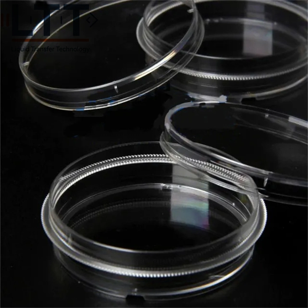 Fournitures de laboratoire aucun commerce de gros de l'endotoxine traitée CT 60 mm en plastique stérile des boîtes de Petri Lab ne fournit pas de gros de l'endotoxine traitée CT Boîte de Pétri en plastique stérile