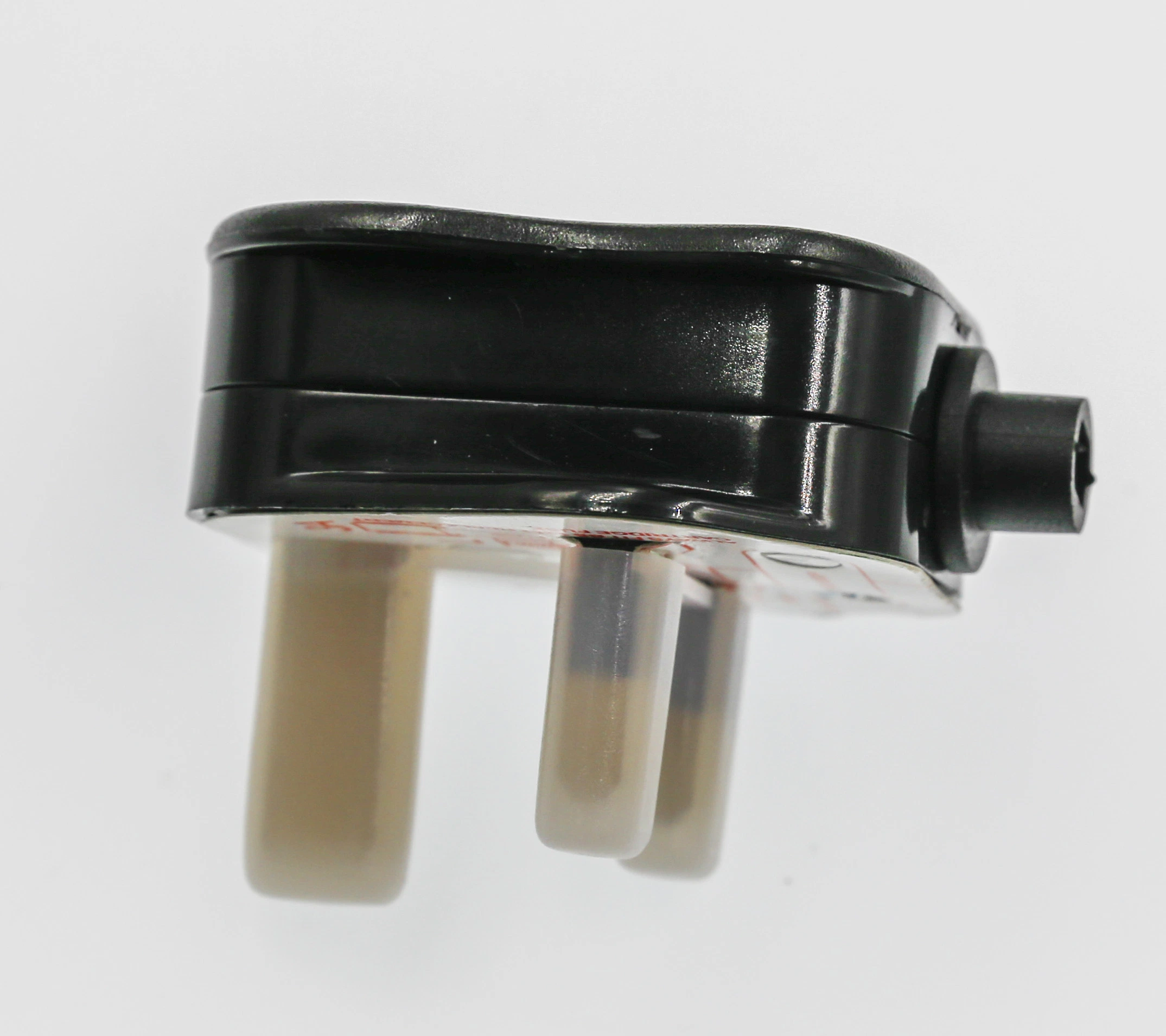 UK Assembled Plug with Connector Black White Transparent