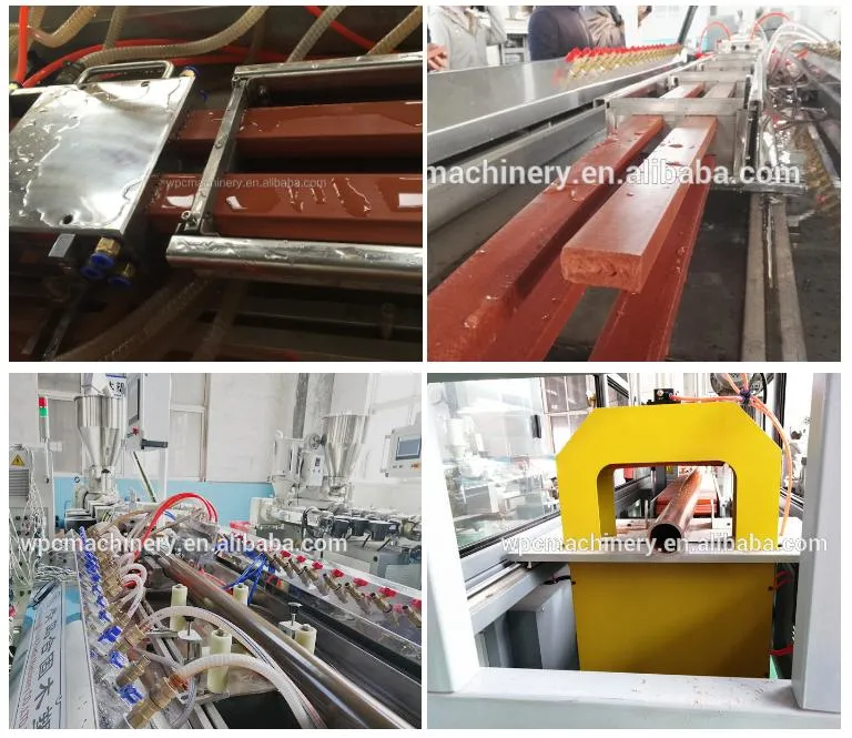 Deking Profiles PP PE WPC Machine Price / Waste Plastic Wood Composite Profiles Extruder Sjms65/132 / WPC Production Line Manufacturer