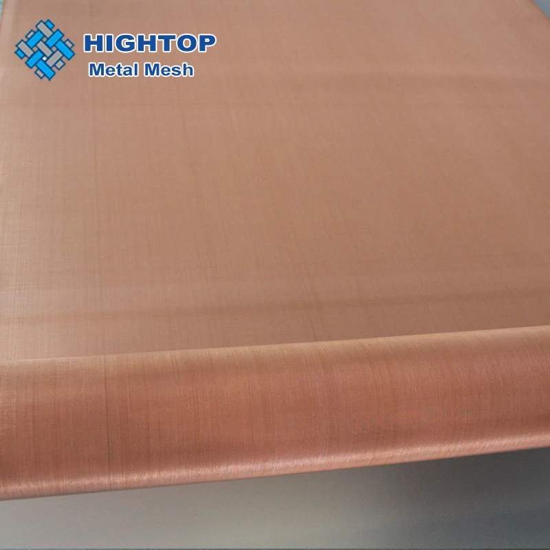 Ultra Fine 200 Mesh Emf Shielding 0.03 mm 100% Pure Copper Woven Mesh Fabric