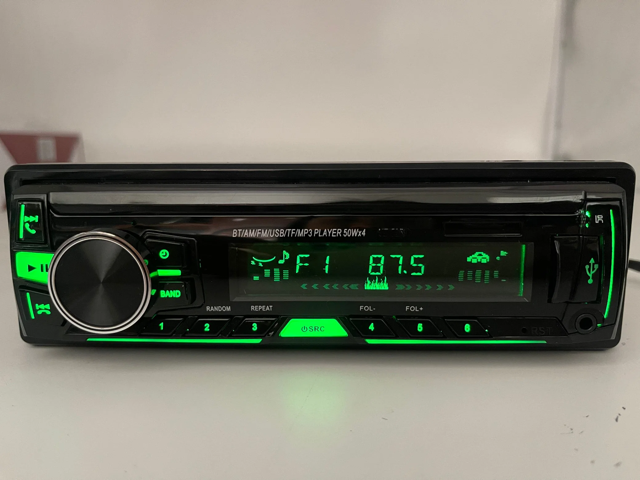Новая модель автомобильный радиоприемник проигрыватель с 2 USB Bluetooth голосовой помощник