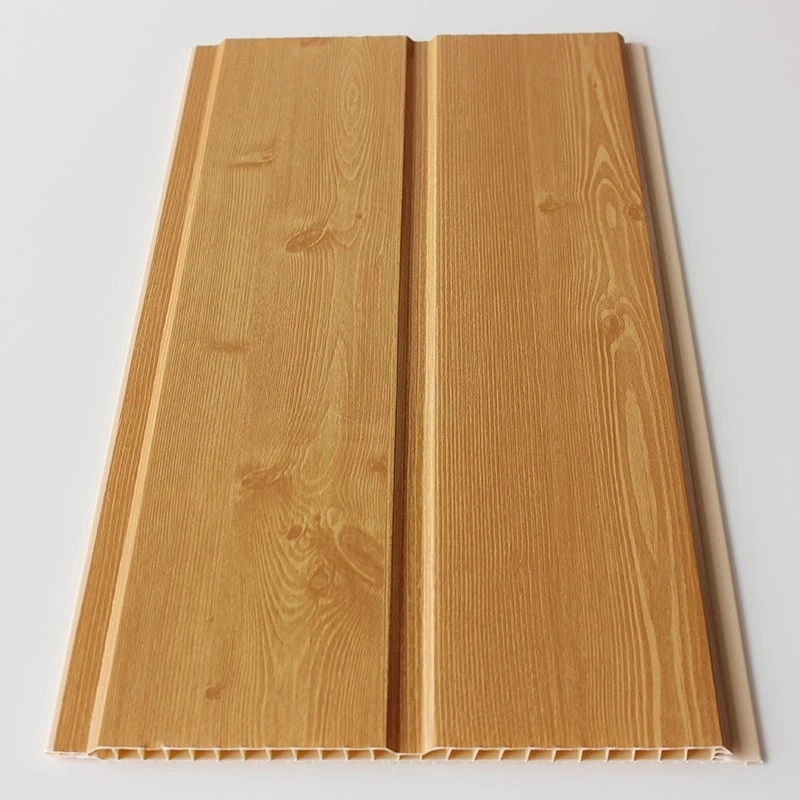 WPC Customized Design Wood and Bamboo Fiber PVC Ceiling 9mm High Strength Soundproof Moisture-Proof Fashion WPC Ceiling