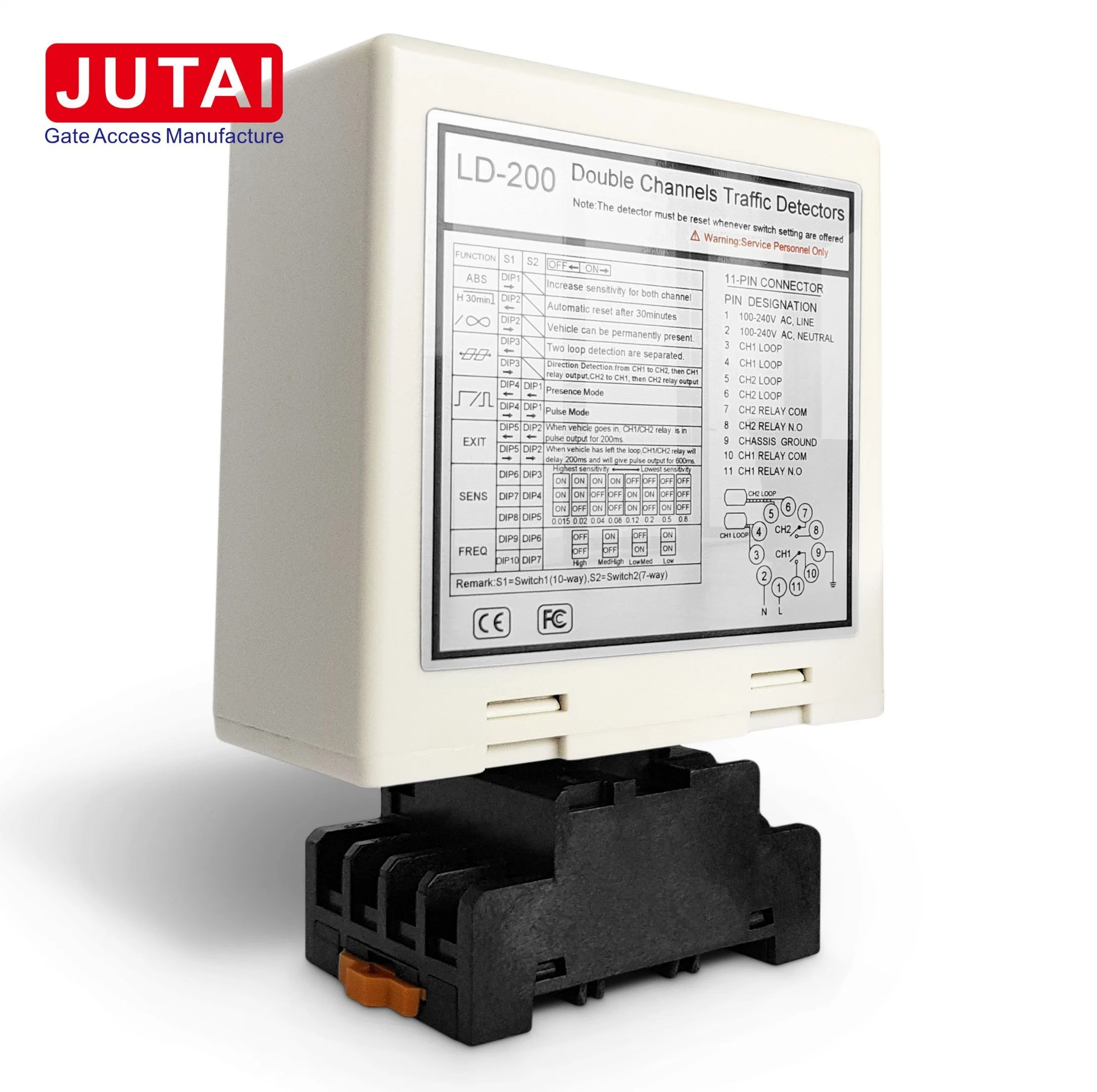 Easy Detection Dual Channel Vehicle Loop Detector for Parking System