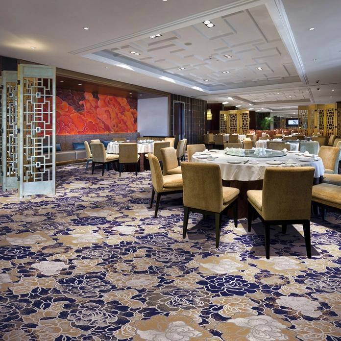 Customized Eco-Friendly Turfed Printed Luxury Wall to Wall Hotel Carpet Commercial Fireproof Hall Banquet Floor Carpet