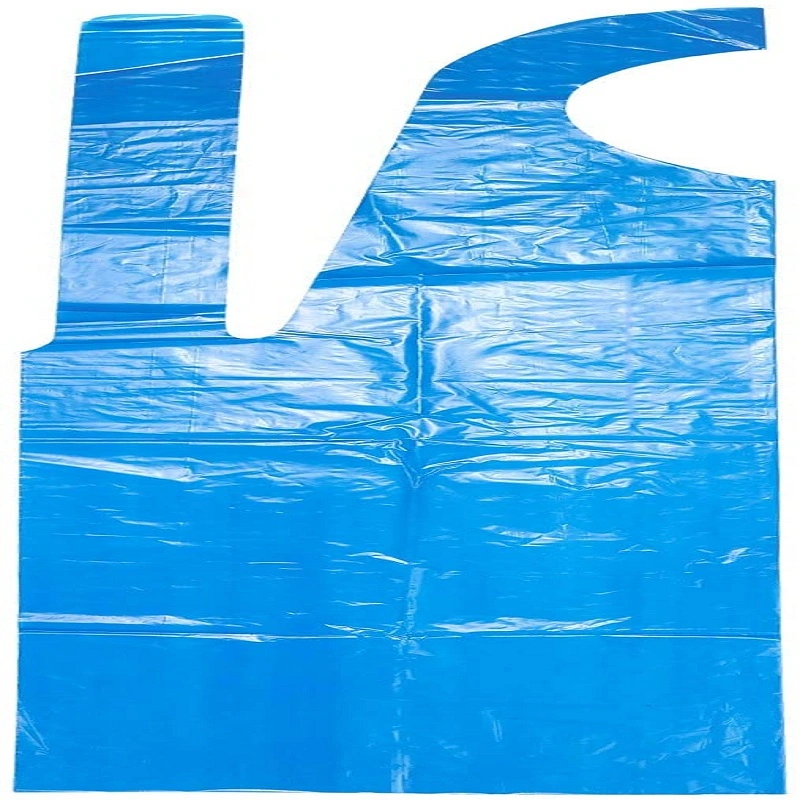 Transparent Disposable Bib Apron, Poly Apron Flat Packing