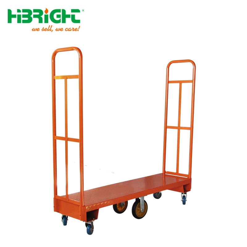 Collapsible Heavy-Duty Transportation Multipurpose Metallic Warehouse Trolley with Shelves