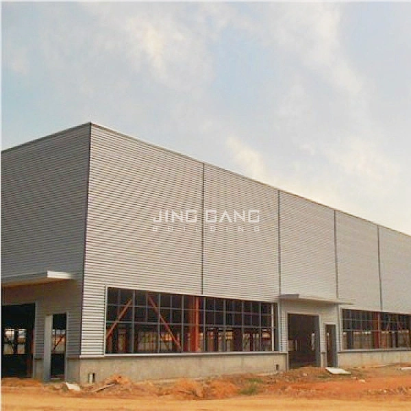 Industrial Factory Workshop Warehouse Plant Shed Construction with High Strength H Section Frame Part