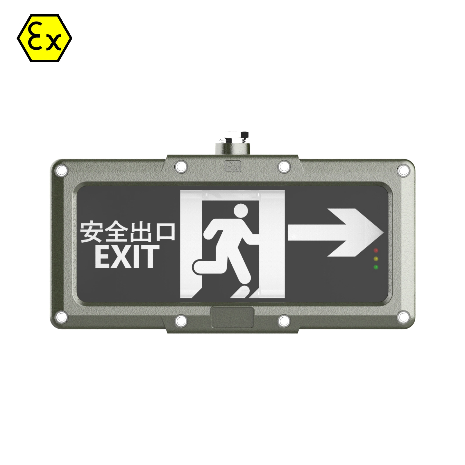 110V 220V LED Explosion Proof Emergency Light Exit Sign Lighting with Battery