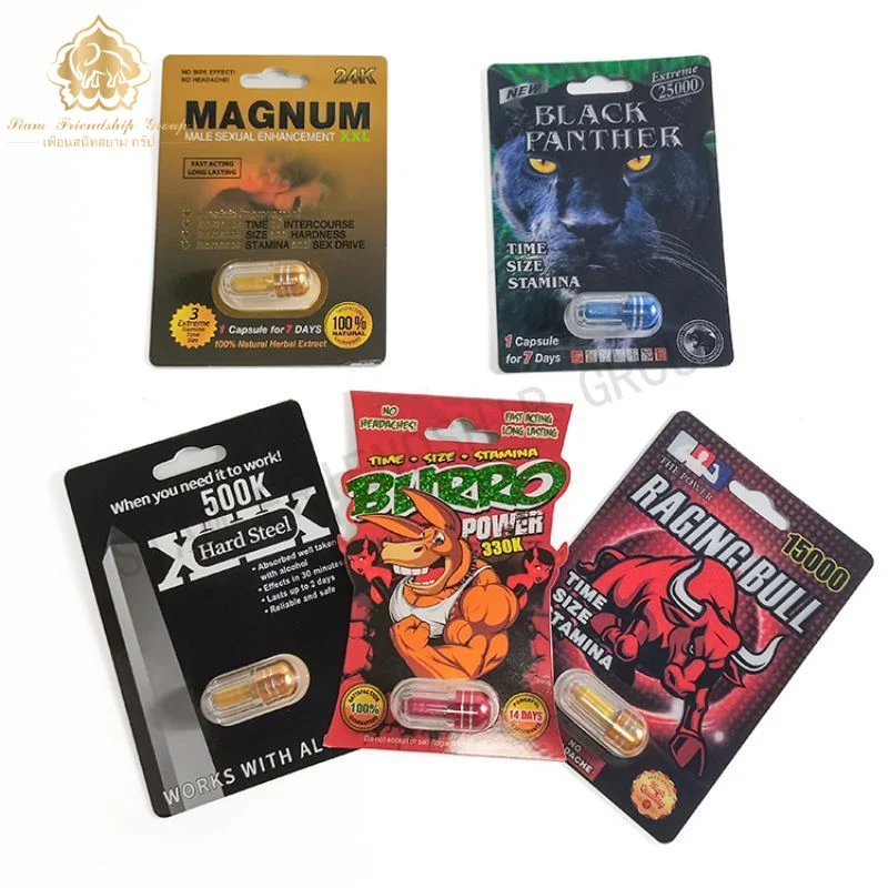 Hot Selling Herbal Supplements Erectile Dysfunction Pills Card Packaging