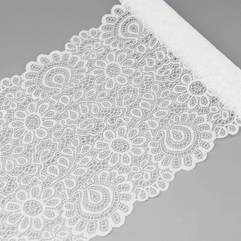 China Embroidery Cotton Water Soluble Embroidery Cotton Chemical Trimming Polyester African Stretch Jacquard Swiss Organza Guipure Elastic Lace