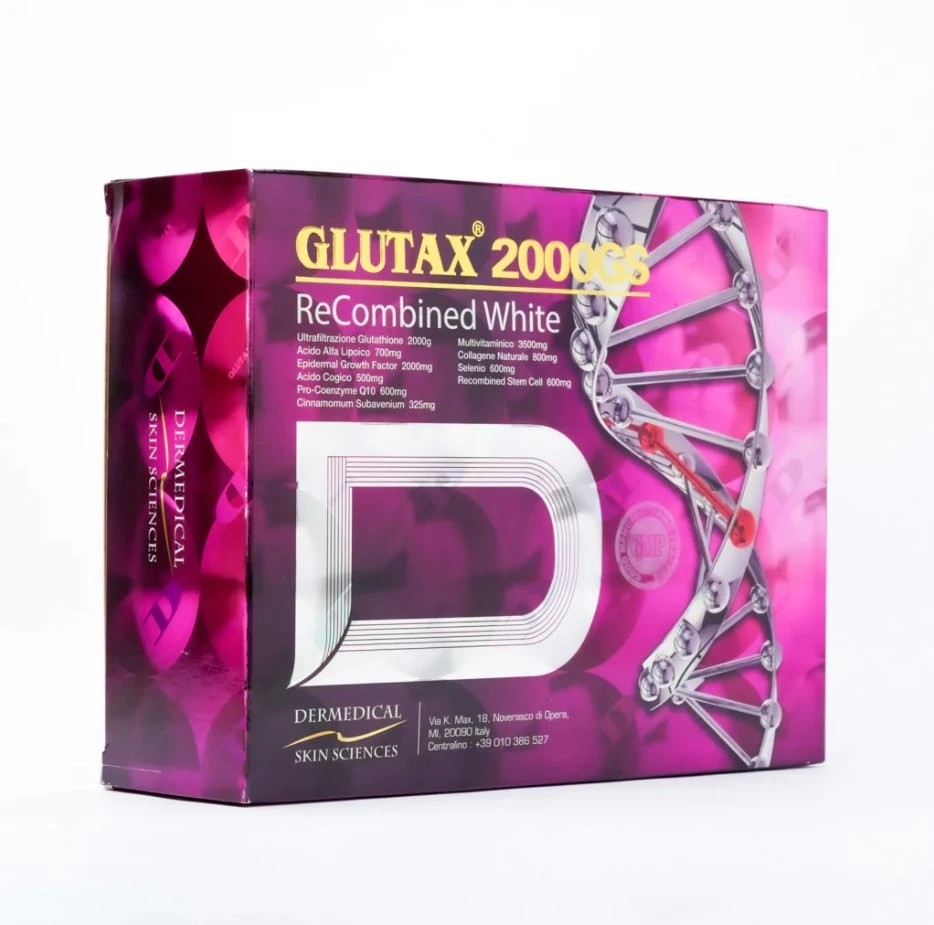 GluTAX 75gx GluTAX 1 800 000GS GluTAX 360 0000 GS Glutax 750 000 Gswhiteing Продукты ДНК клетки ревитируя процесс глутатиона Капельное введение