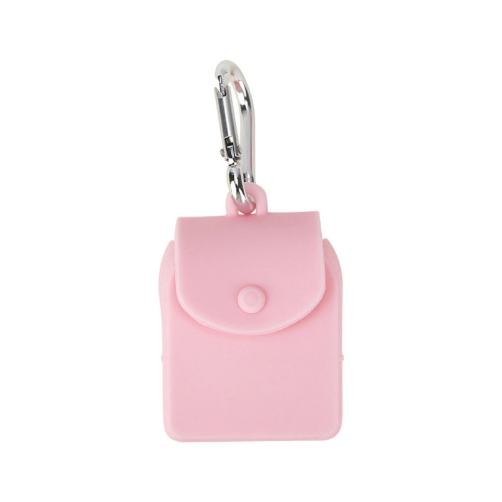 Dustproof Silicone Keychain Hook Design Portable Mini Organizer Pouch Home Accessories Ci23600