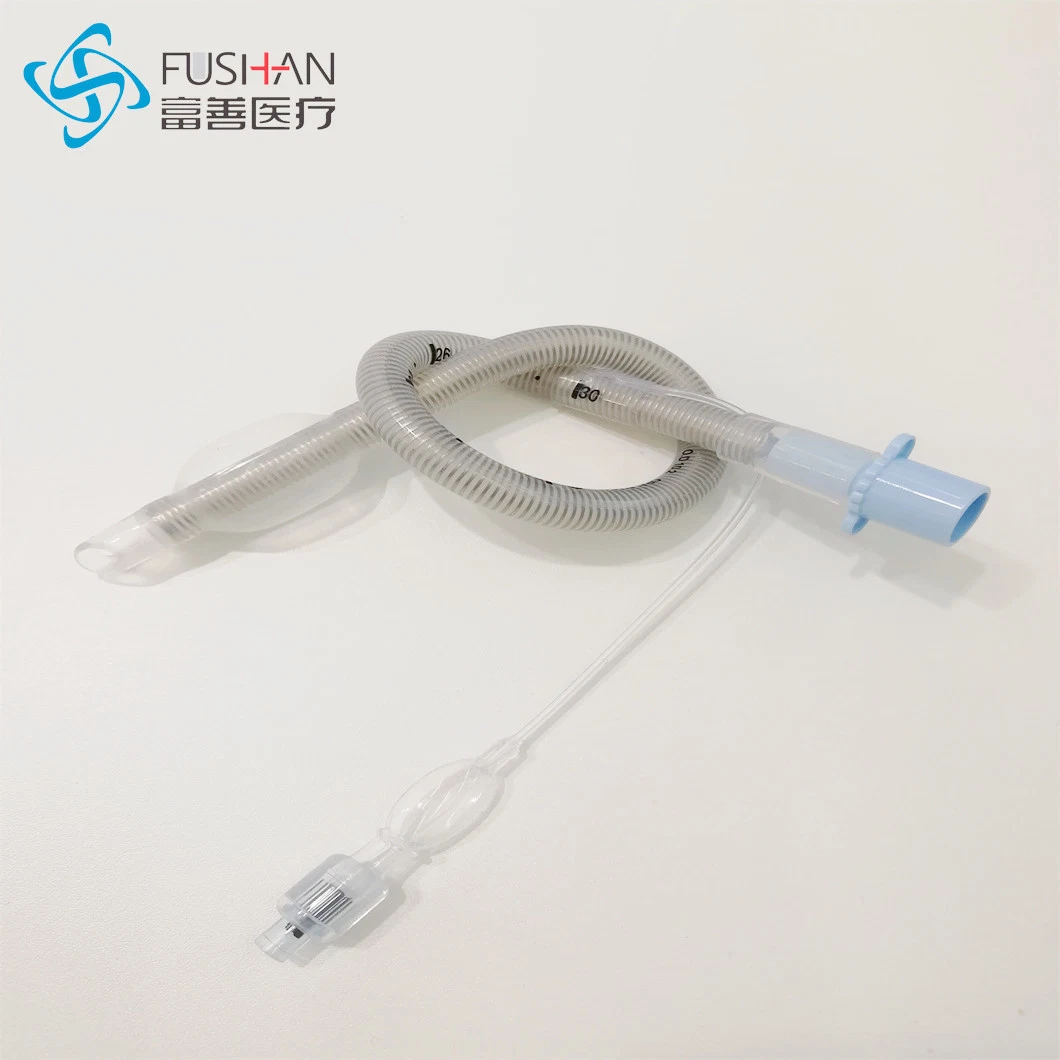 Productos para el manejo de vías aéreas cable reforzado todo tubo endotraqueal de silicona con manguito, suministro médico, desechable estéril 3,5#~8,0# con aprobación CE, ISO