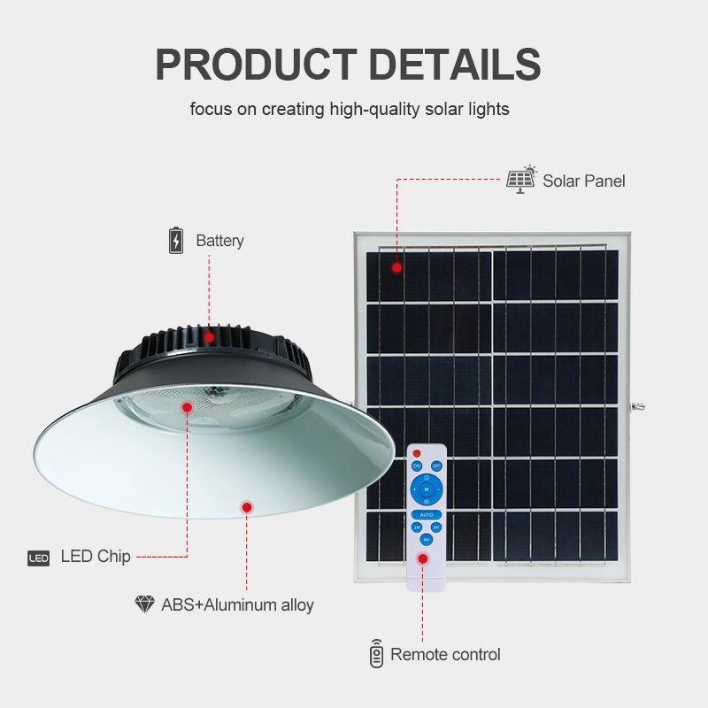 Alltop Factory Price LED High Bay Light Remote Control Industrial IP65 High Bay Light Warehouse Lighting Pendant Lamp LED Solar High Bay Light