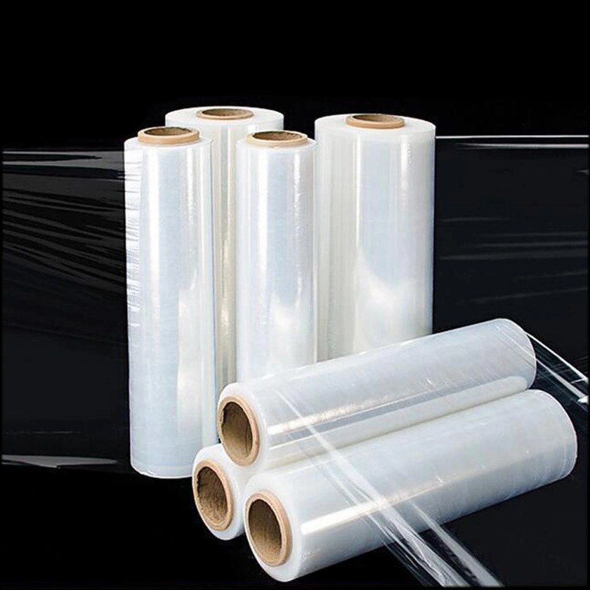 Plastic Wrap Transparent LLDPE Stretch Film Roll Packaging Materials with Factory Price