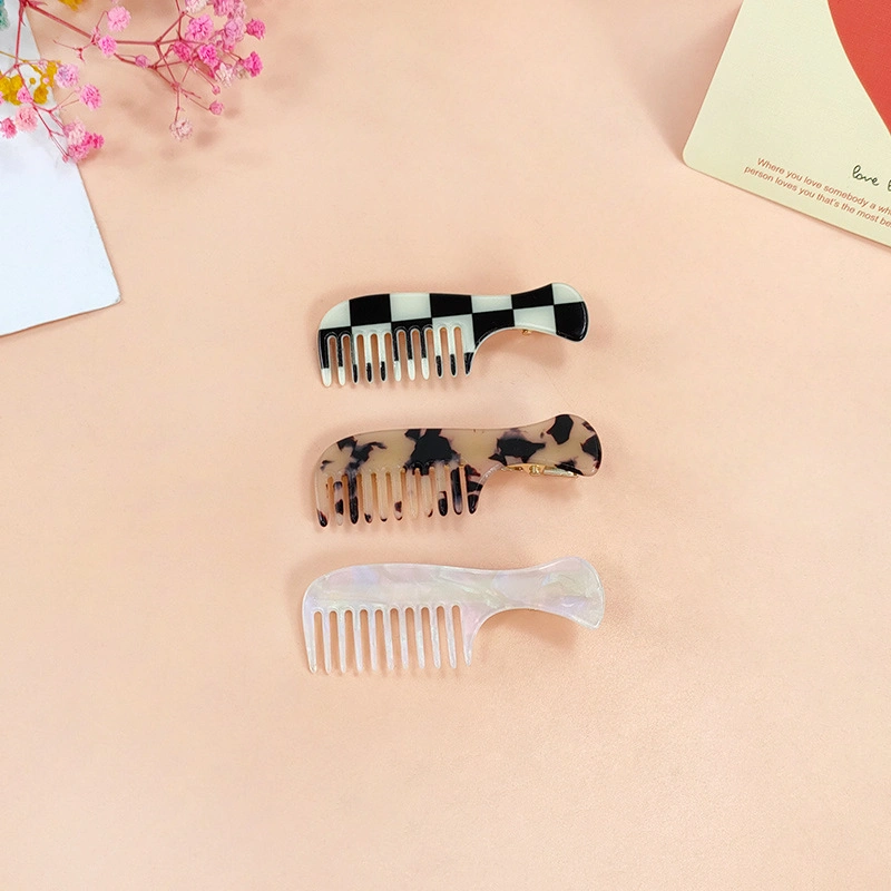 Bangs Hairpin Checkerboard Lattice Edge Clip Hair Clip Hair Accessories