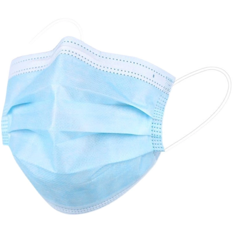 Hot Sales Disposable 3ply Blue Medical Flat Face Mask