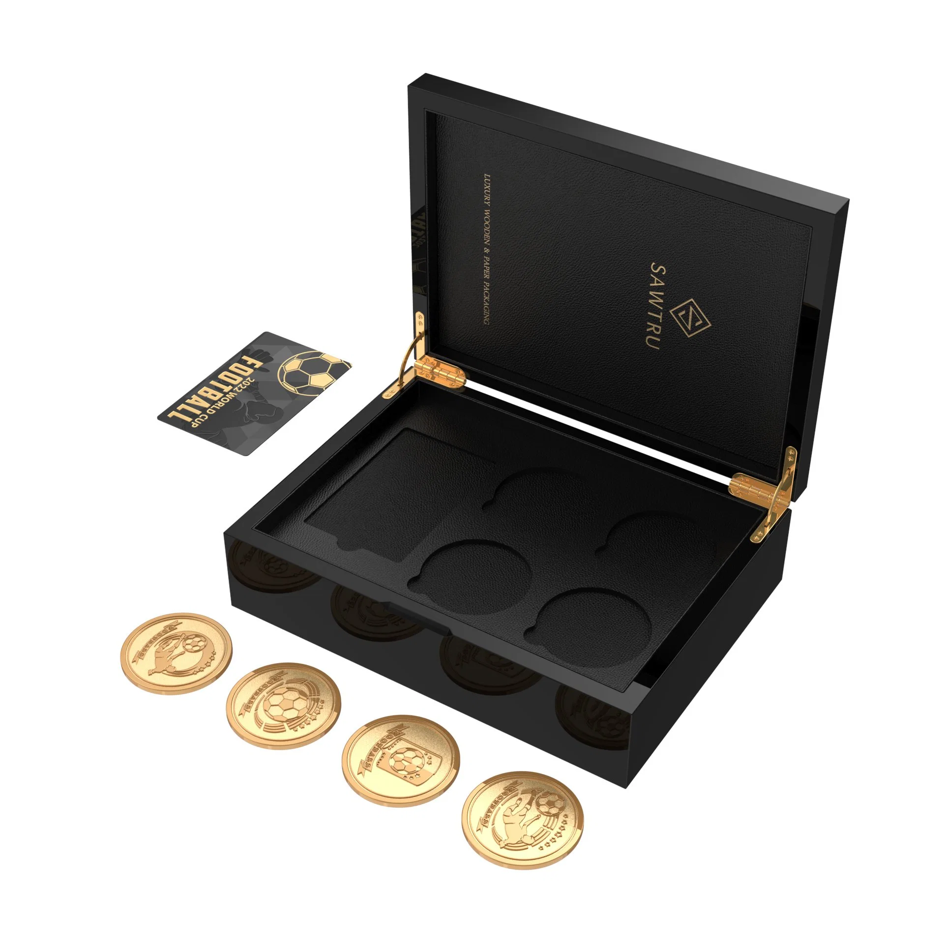 Sawtru High quality/High cost performance Wooden Display Box Packing Box for Graded Gold Coins