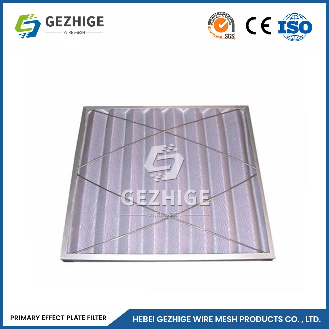 Gezhige armazón de aluminio plegable de metal personalizados fabricantes de filtro Filtro Pre-Primary China económica y práctica Filtro purificador de aire