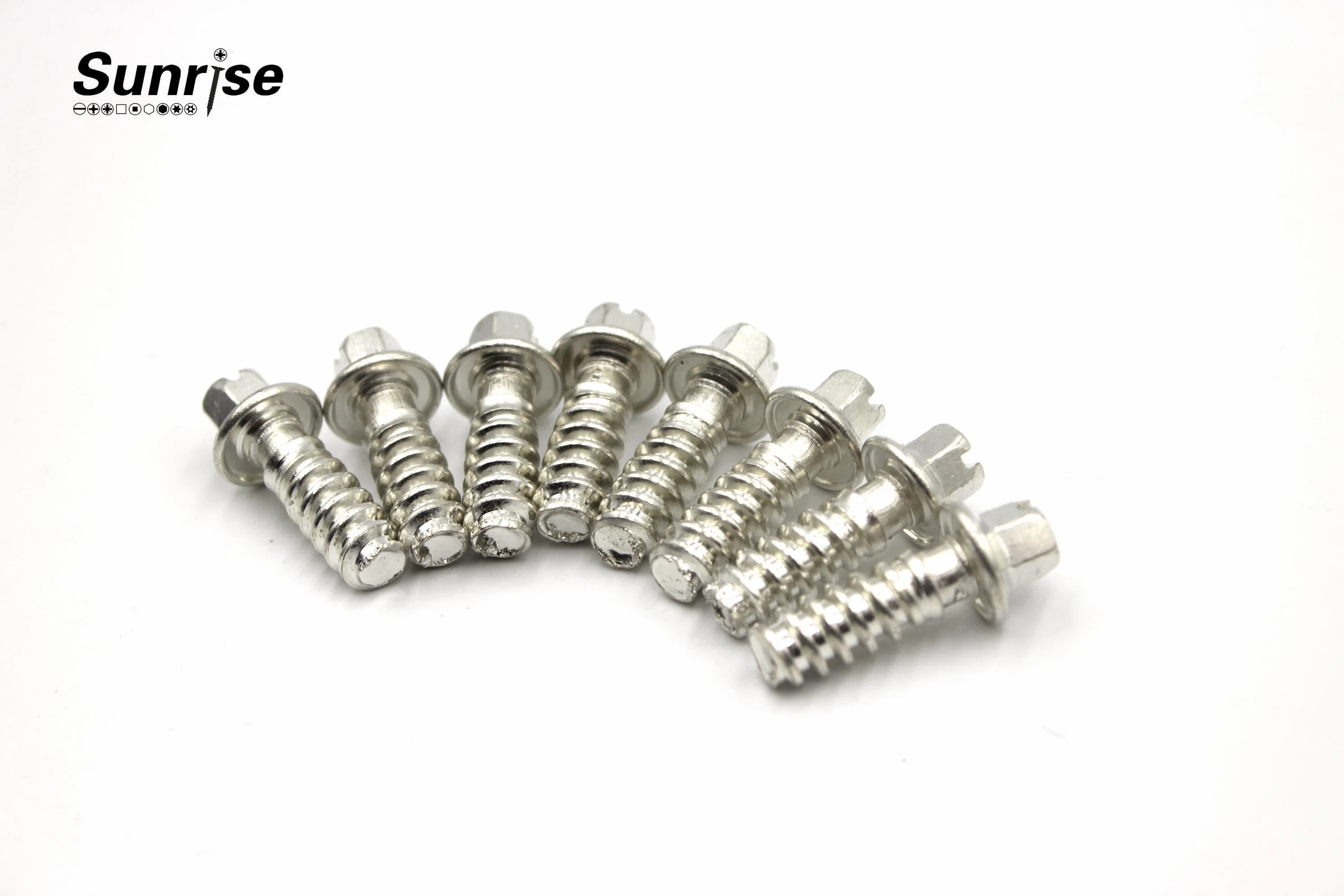 China Factory Custom Clamp Screw Nickel Plating Stainless Steel 304 Metal Clamp Pipe Clip Screws for Hose Clamps