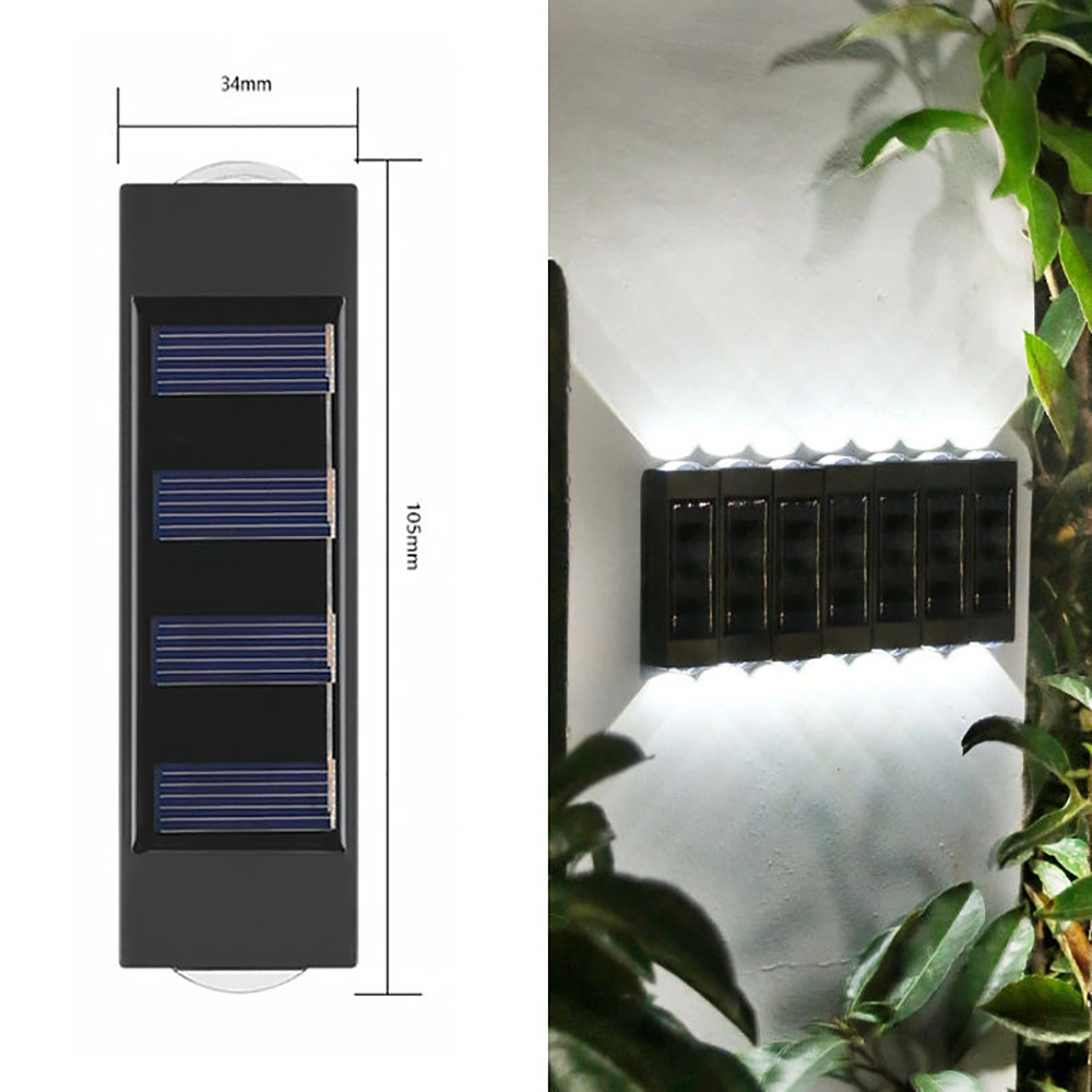 Outdoor Wasserdicht auf und ab Leuchtende Beleuchtung Wandleuchte LED Solarlicht