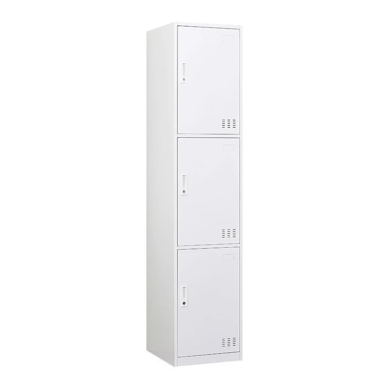 Two Tier Steel 2 Door Cabinet with Double Lock Padlock & Keylock