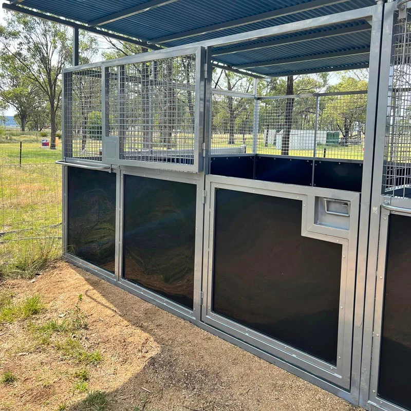 Custom Steel Galvanized Portable Horse Stables