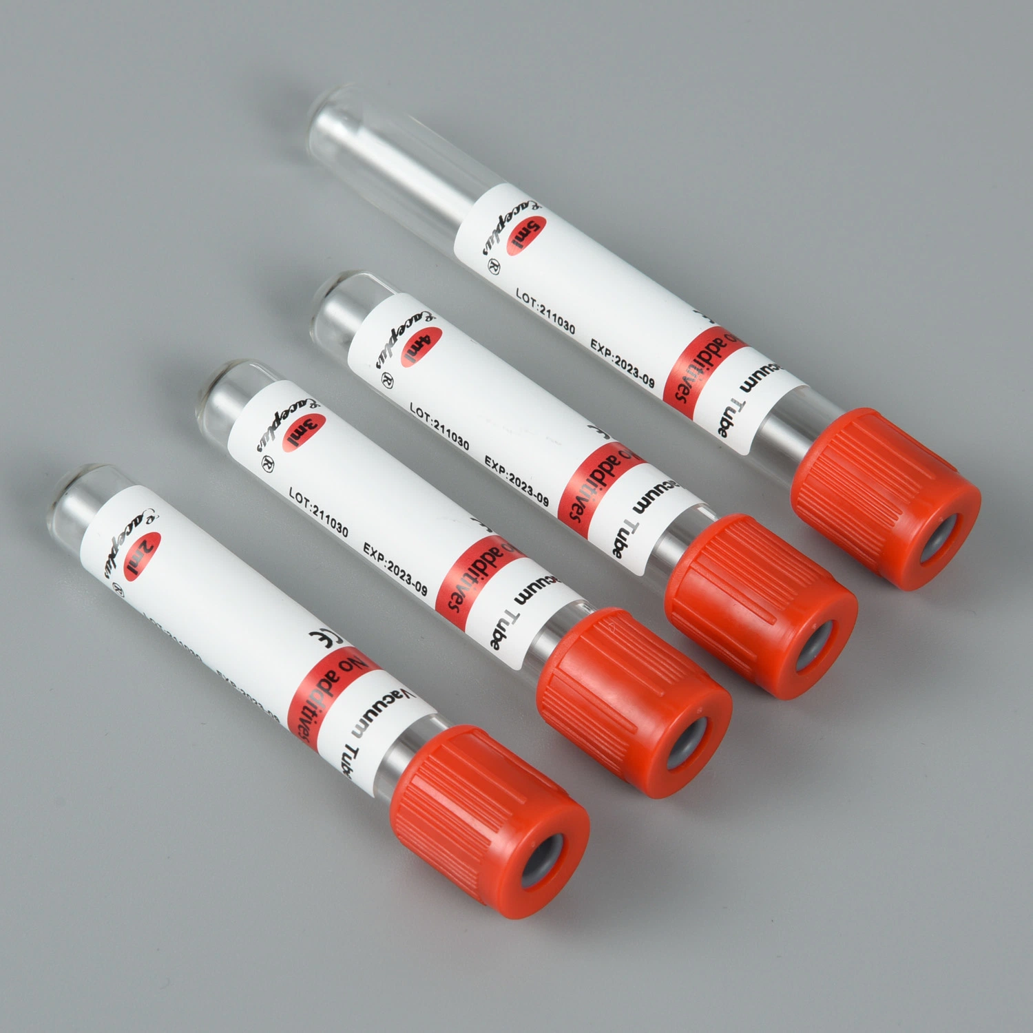 Siny Medical Red Cap Vacuum Blood Collection Tube No Additive Tube