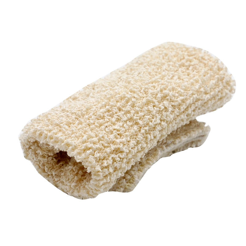 Fibra de cáñamo planta natural ducha Mitt cáñamo exfoliación corporal profunda bañera Exfoliatinggloves Mitt