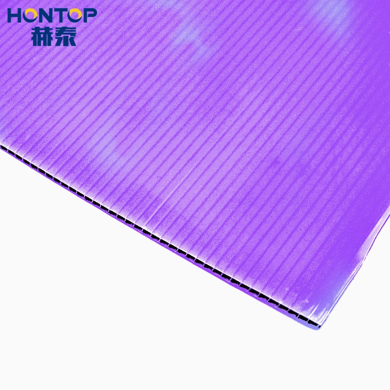 6mm Thick Customized Folding Box Unbreakable Waterproof Inkjet Printing Twin Wall Corrugated PP Plastic Sheet