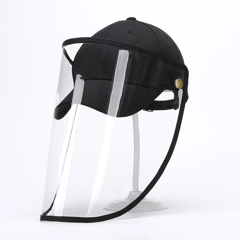 Direct Splash Protection Protective Cap Anti-Epidemic Isolation Anti-Virus Detachable Baseball Cap Hat with Face Shield