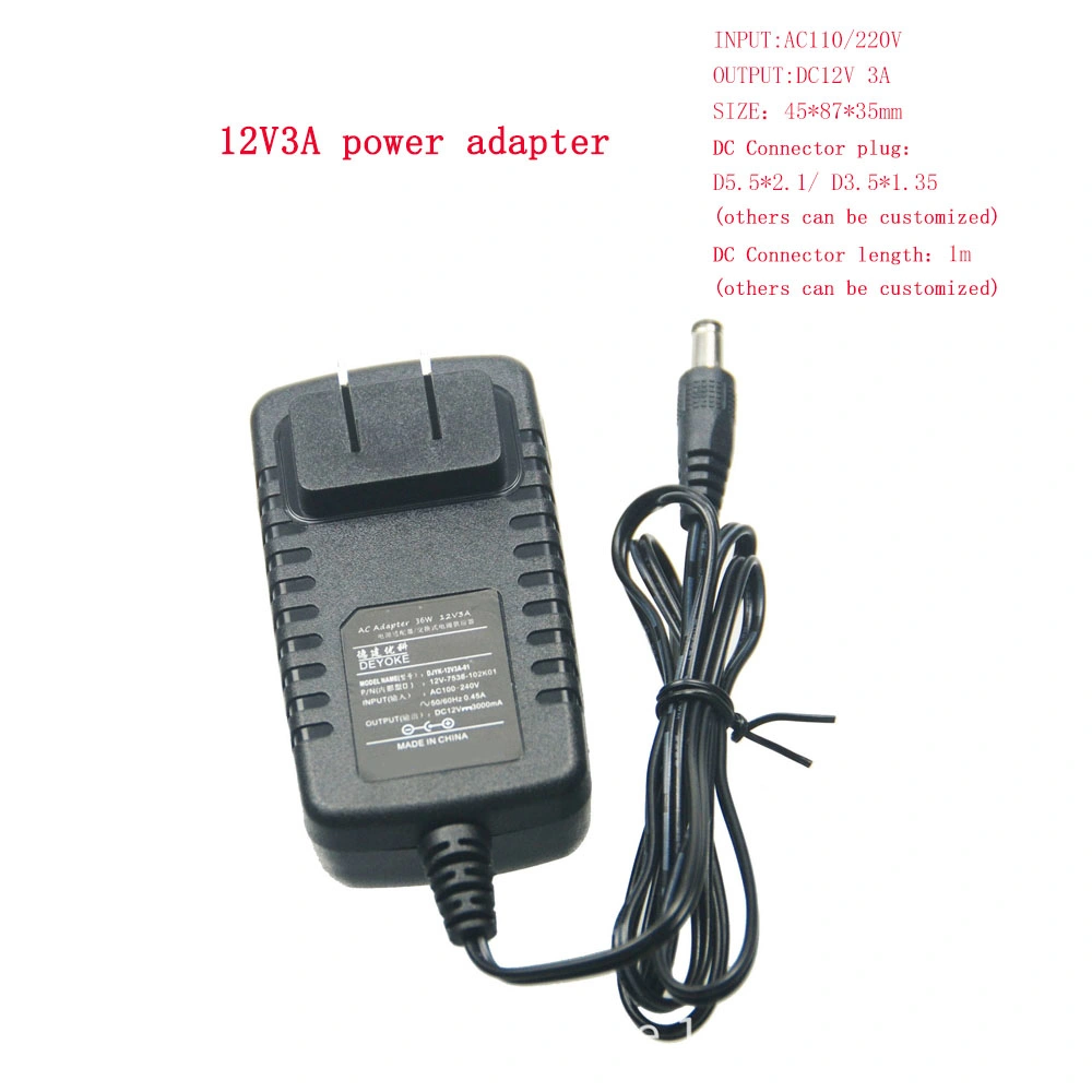 EU Us UK Au Wall Charger 12V0.5A 1A 2A 3A 5A 6A Switching Power Adapter for LED CCTV 07