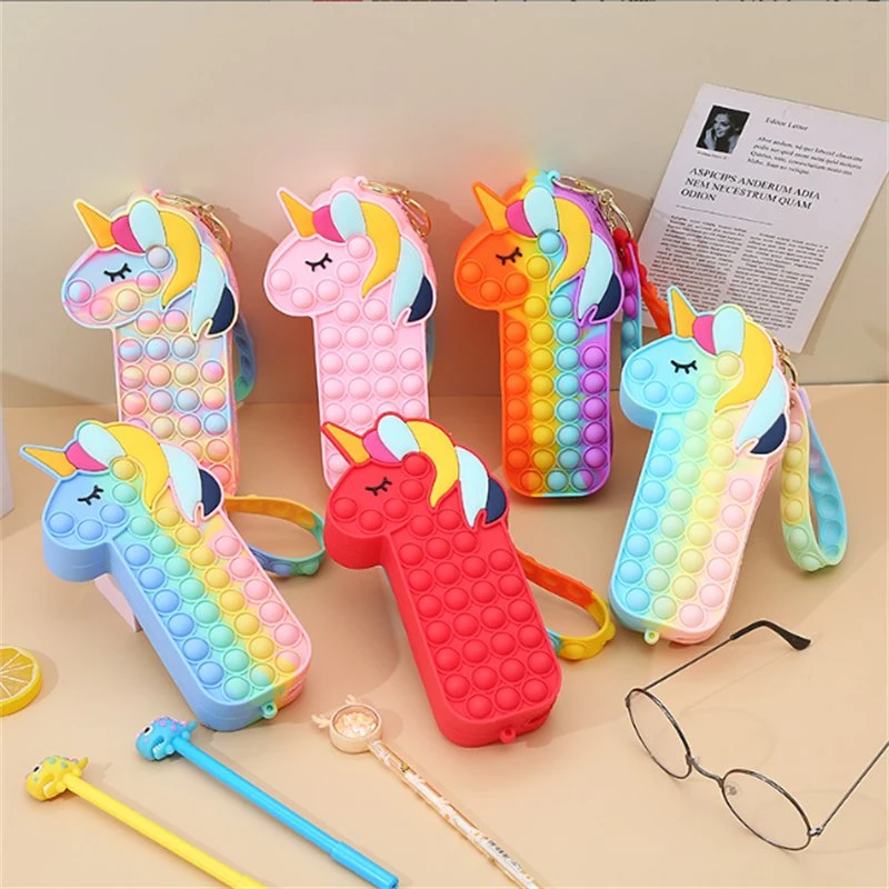 Stationery Box DIY Silicone Pen Bag Pen Box Children&prime; S Function Pencil Box