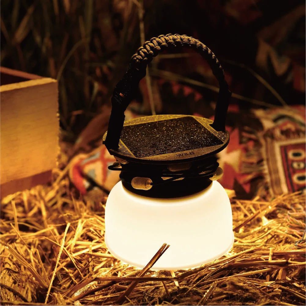 Luzes de campismo LED USB recarregáveis luzes de chamas Camping novo Design Iluminação exterior de lanterna suspensa