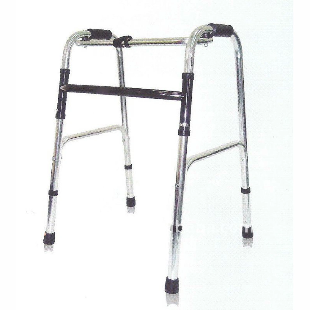 Produit médical pliable en aluminium Walker avec châssis réglable en hauteur