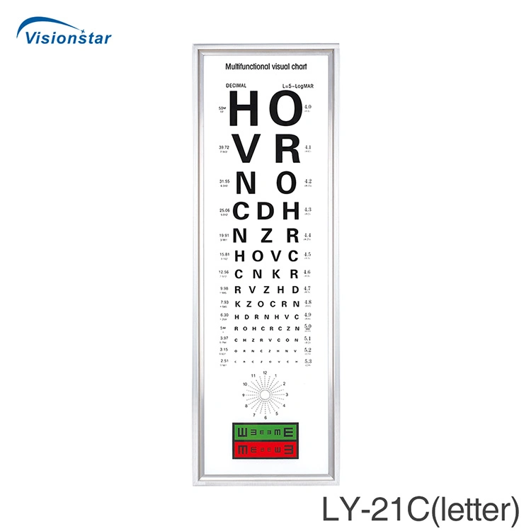 Ly-21c Optical Instrument Eye Vision Chart LED Visual Acuity Chart