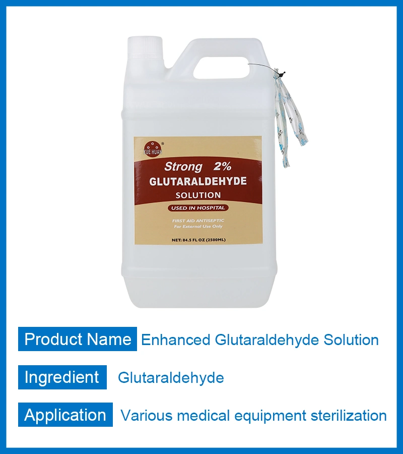 China Made 2% Glutaraldehyde Solution for Clinic Medical Device Disinfection
