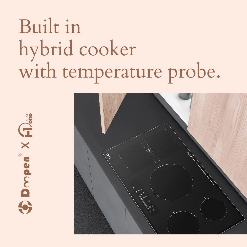 36 in. Smart Induction and Infrared Cooker with 5 Elements Including Sync-Burners