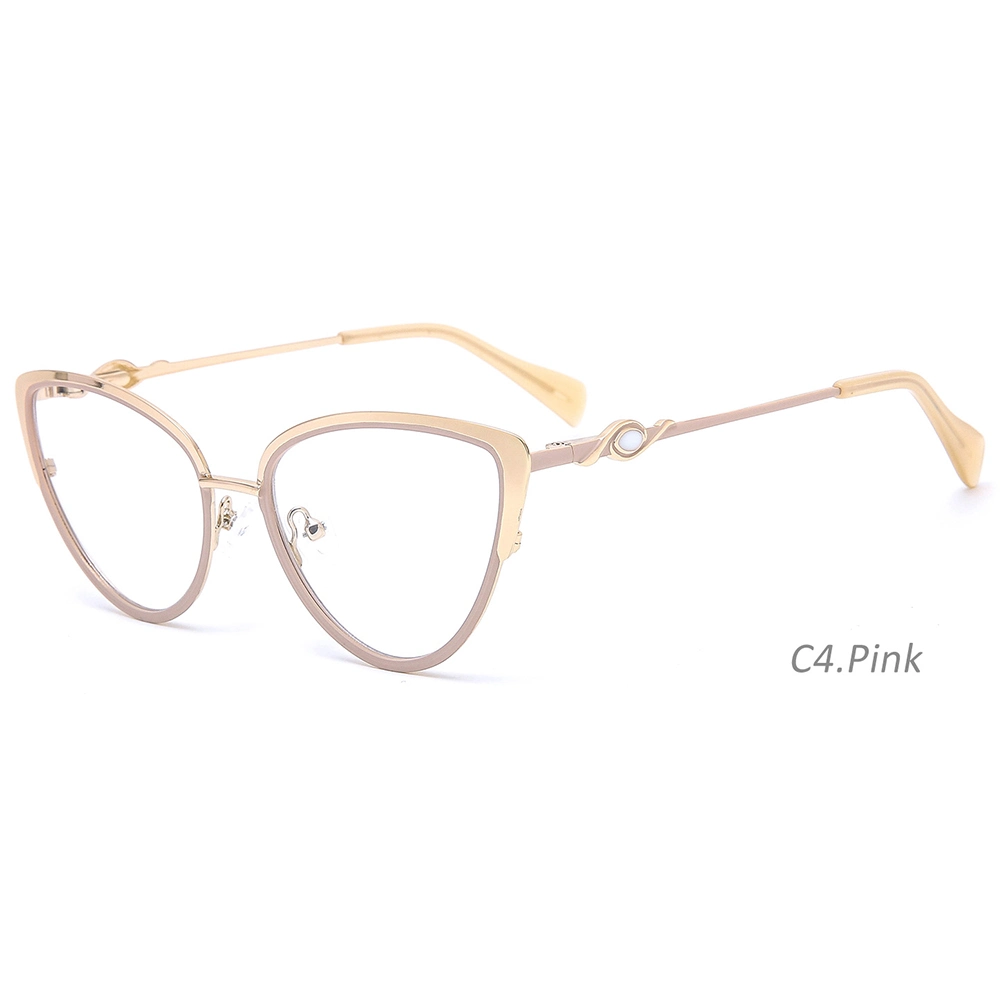 Fashion Women Metal Eyeglasses Frames Cat Eye Eyewear Alloy Glasses Frames