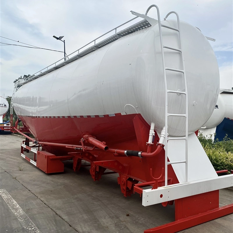 Günstige Preis Zement Bulker Anhänger 45cbm Pulver Bulk Zement Tanker Lkw-Transporter Zementtank