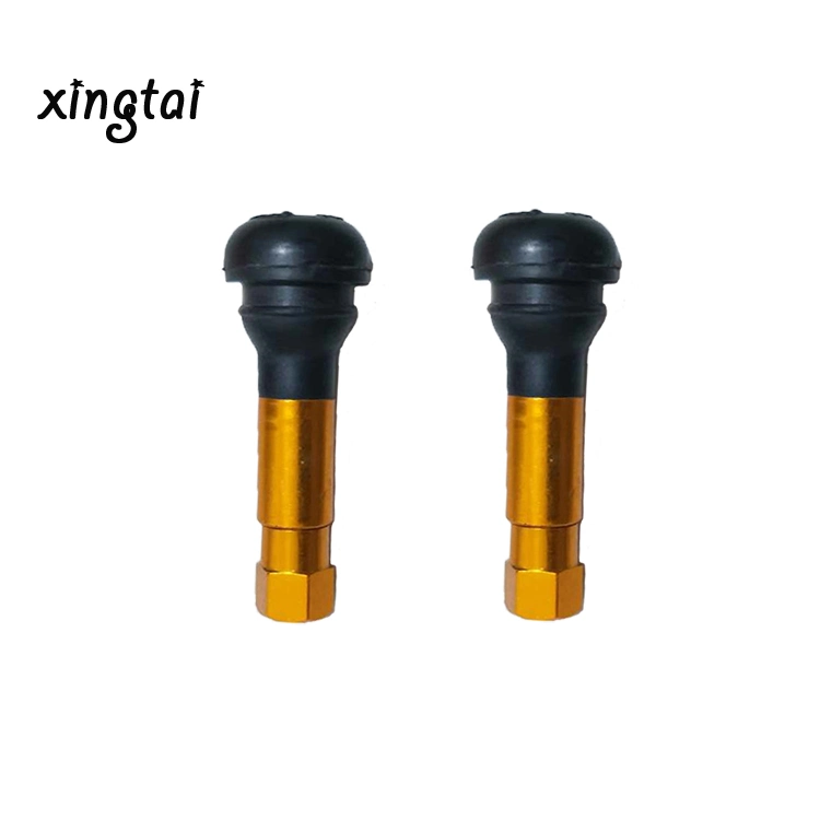 Snap in Tubeless Car Tire Valve Aluminum and Natural Rubber Tr413c