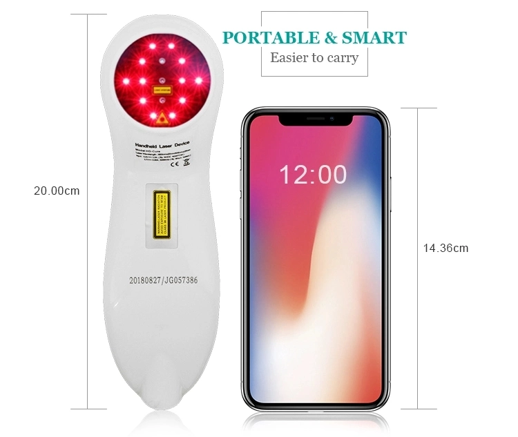 Utilisation d'accueil portable Cinic utiliser 650nm et 808nm Soulager la douleur instrument laser