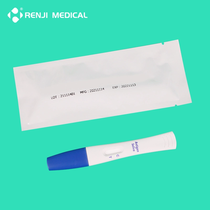 Renji Brand Lollipop Type Antigen Test Kit Saliva Easy Test Device Antigen Rapid Test