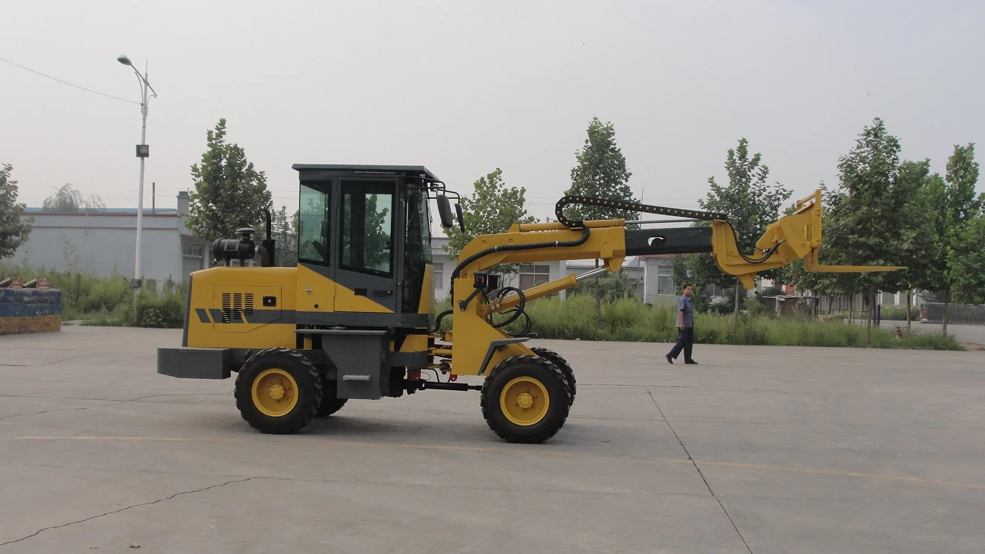 Articulated Telescopic Extend Arm Small Wheel Loader