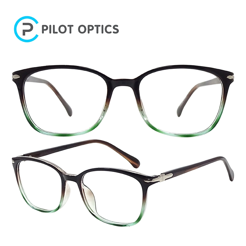 Pilot Optics Square Fashion Rectangle Custom Logo Tr90 Wenzhou Factory Optical Frames