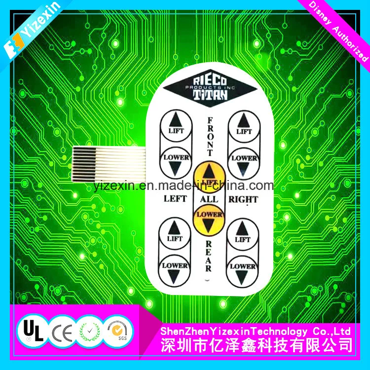 Professional Manufaturer Silver Printing Membrane Switch for Electronic